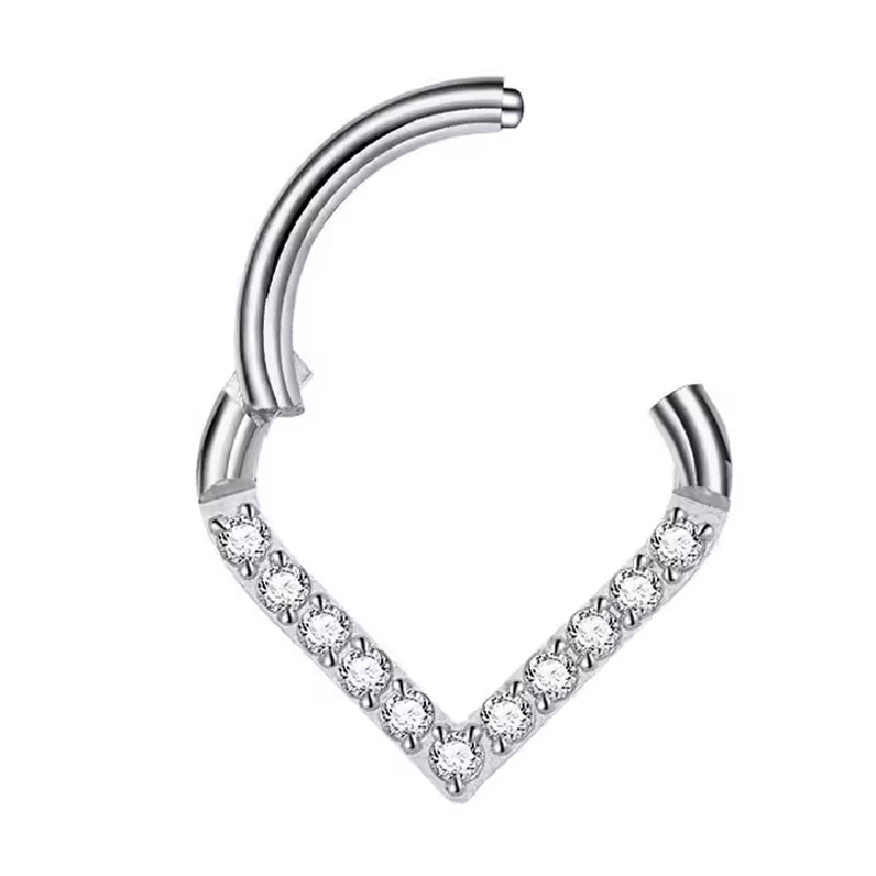 Titanium Daith &amp; Septum Piercing Hoop 16G 8MM
