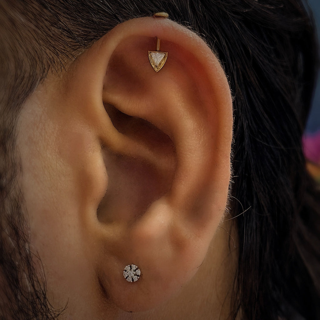 Vertical Helix Titanium Jewelry 