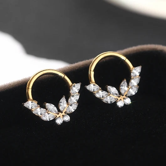 Titanium Daith &amp; Septum Piercing Hoop 16G 8MM