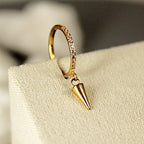 Titanium Spike Dangle Hinged Hoop – Bold Meets Brilliance