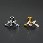 Elegant Titanium Leaf Design Jewelry