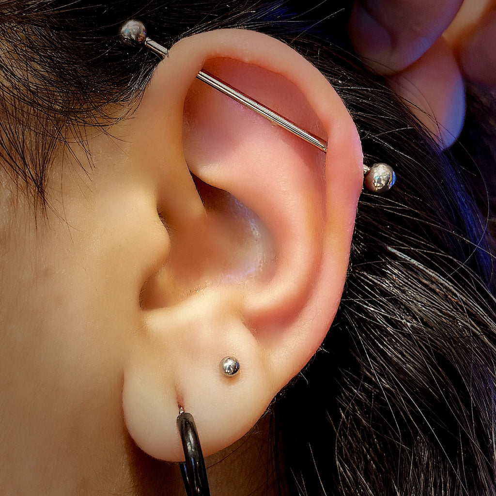 Titanium Industrial Tongue Nipple Piercing Jewelry