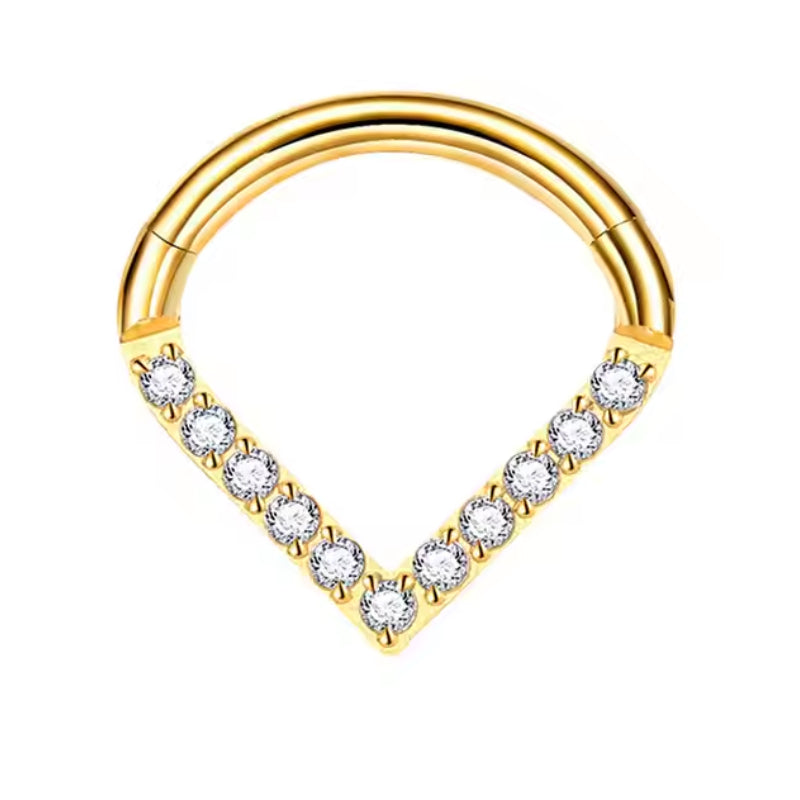 Titanium Daith &amp; Septum Piercing Hoop 16G 8MM