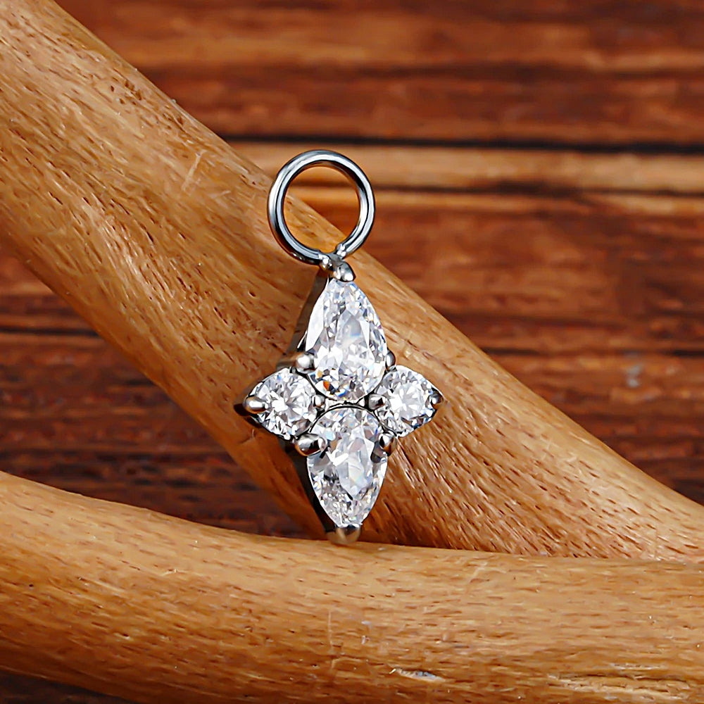 Charm_01 ASTM F136 Titanium Beautifull Piercing Dangling Charms