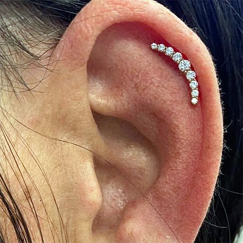 LAB_Curve_08 ASTM F136 Titanium 16G (1.2MM) Internally Threaded Helix Jewelry