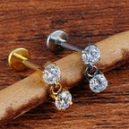 Lab_Dangling_01 ASTM F136 Titanium 16G (1.2mm) Internally Threaded Dangling Piercing Stud