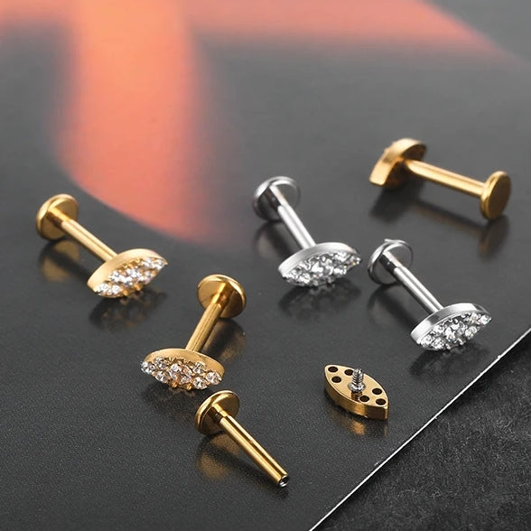 Titanium 16G (1.2mm) Internally Threaded Eye Stud
