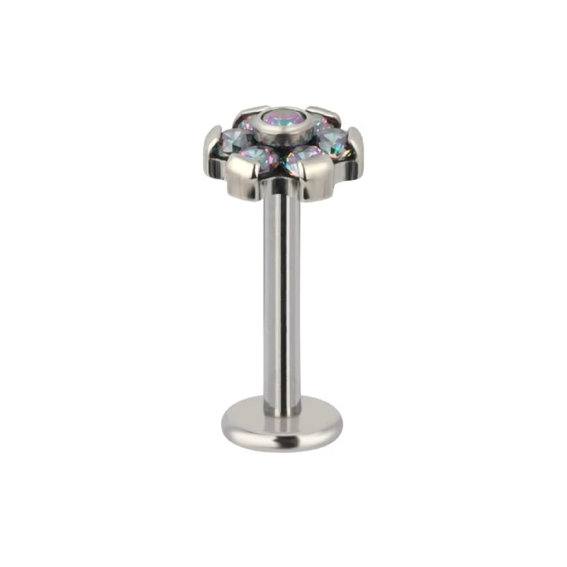 Titanium 16G (1.2mm) Internally Threaded Flower Stud