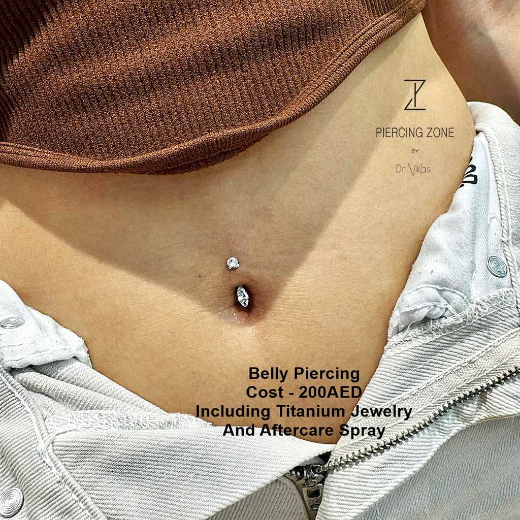 ASTM F136 Titanium 14G (1.6MM) Internally Threaded Slim Belly Button Piercing 10MM
