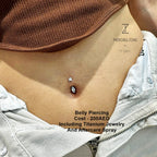 ASTM F136 Titanium 14G (1.6MM) Internally Threaded Slim Belly Button Piercing 10MM