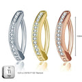 Titanium 14G (1.6MM) Click Lock Belly Button Piercing 10MM