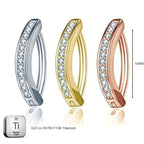Titanium 14G (1.6MM) Click Lock Belly Button Piercing 10MM