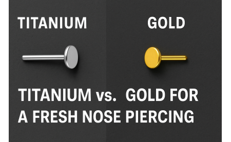 Titanium vs. Gold Jewelry for a Fresh Nose Piercing — Which Should You Choose?