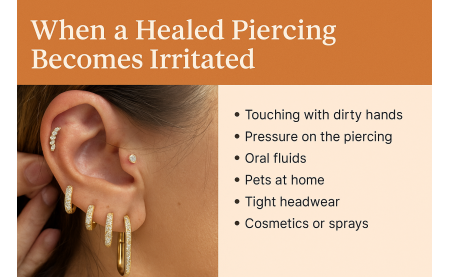 When a Healed Piercing Reacts After Jewelry Reinsertion — What’s Happening & What To Do