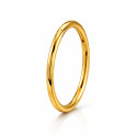 18K Yellow Gold Classic Hinged Hoop Ring