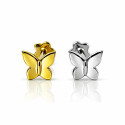 18K Gold Solid Butterfly Ear Piercing Stud