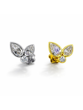 18K Gold Lab-Grown D...