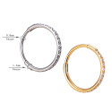 Elegant Dual-Gauge Hinged Hoop