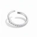 18K White Gold Diamond Hinged Hoop