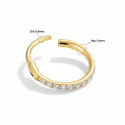 18K Yellow Gold Natural Diamond Hinged Hoop