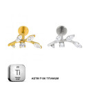 Elegant Titanium Leaf Design Jewelry