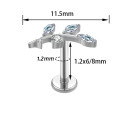 Elegant Titanium Leaf Design Jewelry
