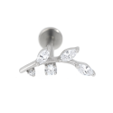 Elegant Titanium Leaf Design Jewelry