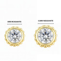 18K Gold Moissanite Floating Belly Piercing