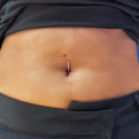 Belly_Ring_01 ASTM F136 Titanium 14G (1.6MM) Click Lock Belly Button Piercing 10MM