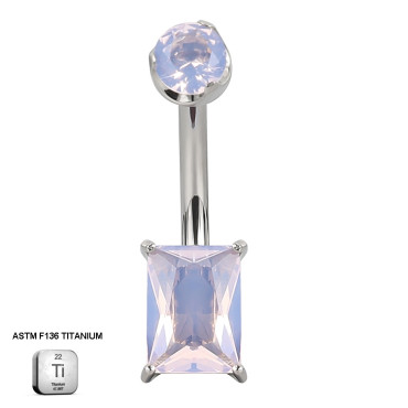 Rose Quartz Belly Piercing