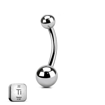 Titanium Plain Ball Belly Piercing Jewelry