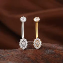 Premium Titanium Sunflower Belly Ring | 14G (1.6MM) | 10MM Bar
