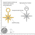 Charm_02 ASTM F136 Titanium Beautifull Piercing Dangling Star Charms