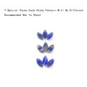 ASTM F136 Titanium 16G (1.2MM) Internally Threaded Blue Opal Piercing Stud