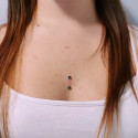 Dermal_14G_01 ASTM F136 Titanium Green Microdermal Dermal Crystal Top Replacement 5MM