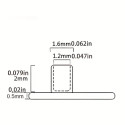 Dermal_14G_02 ASTM F136 Titanium AB Microdermal Dermal Crystal Top Replacement 5MM