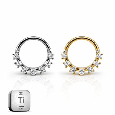 Crown Clicker Ring – For Daith & Septum Piercings Crown Clicker Ring – For Daith & Septum Piercings