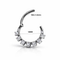 Crown Clicker Ring – For Daith & Septum Piercings