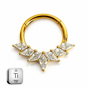 Luxury Marquise Fan Diamond Clicker Ring
