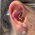 Titanium Marquise Round Daith & Septum Piercing Hoop 16G 10MM