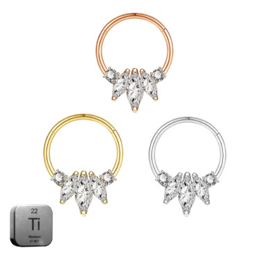 Titanium Daith & Septum Piercing Hoop 16G 10MM