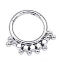 Titanium Princess Crown Daith & Septum Piercing Hoop 16G 8MM