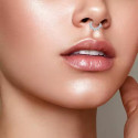 Natural Titanium Multi Crystal Daith & Septum Piercing Hoop 16G 8MM