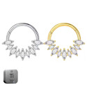 Titanium Royal Daith & Septum Piercing Hoop 16G 10MM