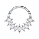 Titanium Royal Daith & Septum Piercing Hoop 16G 10MM