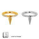 Titanium Spike Dangle Hinged Hoop – Bold Meets Brilliance