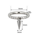 Titanium Spike Dangle Hinged Hoop – Bold Meets Brilliance