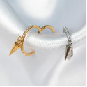 Titanium Spike Dangle Hinged Hoop – Bold Meets Brilliance