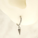 Titanium Spike Dangle Hinged Hoop – Bold Meets Brilliance