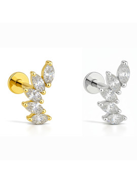 18K Gold Five Marqui...